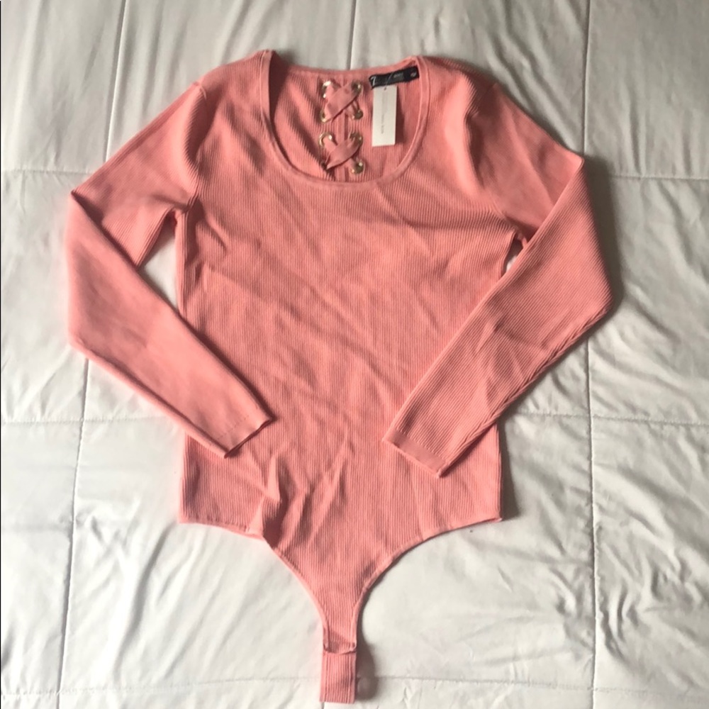 Peach bodysuit